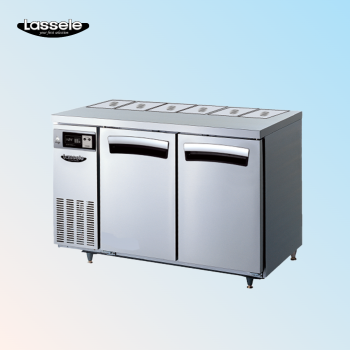 라셀르 1200 반찬냉장고 앞작업대 2도어 간냉식 LTB-1224R(B1)